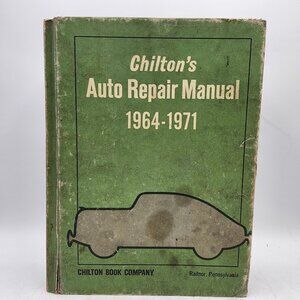 Chiltons Auto Repair Manual 1964-1971 Hardcover Edition 1973 No 5974